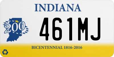 IN license plate 461MJ