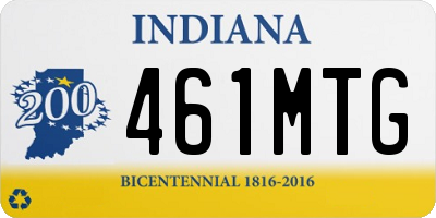 IN license plate 461MTG