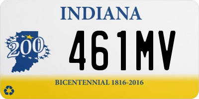 IN license plate 461MV