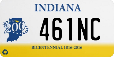 IN license plate 461NC