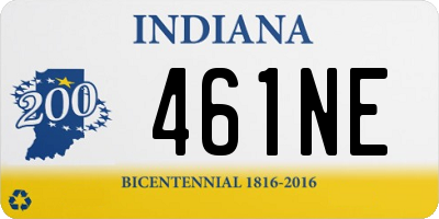 IN license plate 461NE