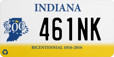 IN license plate 461NK