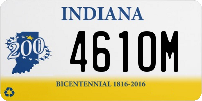 IN license plate 461OM