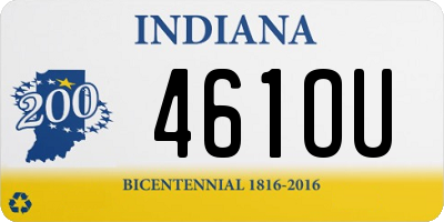 IN license plate 461OU