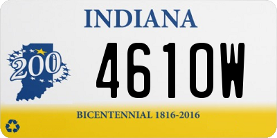 IN license plate 461OW