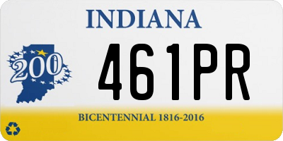 IN license plate 461PR