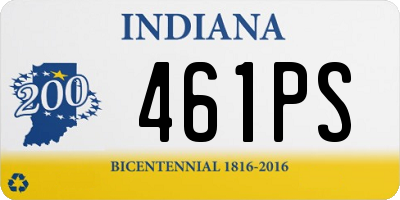IN license plate 461PS