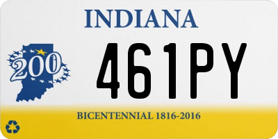 IN license plate 461PY