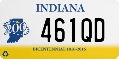 IN license plate 461QD