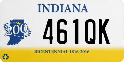 IN license plate 461QK