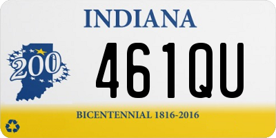 IN license plate 461QU