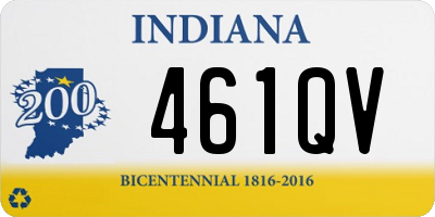 IN license plate 461QV