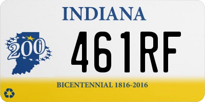IN license plate 461RF