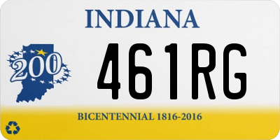 IN license plate 461RG