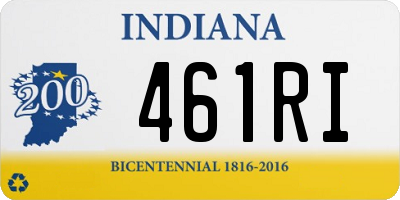 IN license plate 461RI