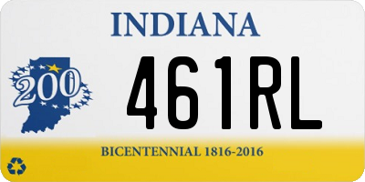 IN license plate 461RL