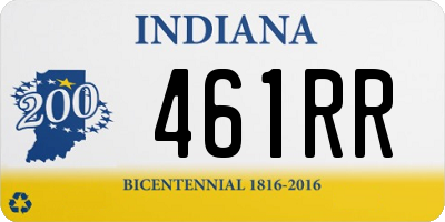 IN license plate 461RR