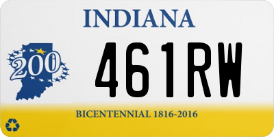 IN license plate 461RW