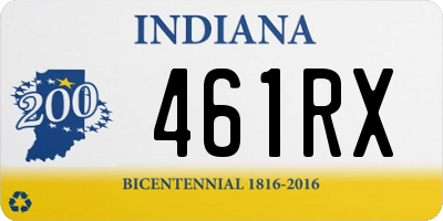 IN license plate 461RX