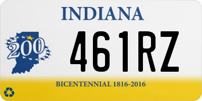 IN license plate 461RZ