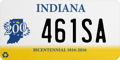 IN license plate 461SA