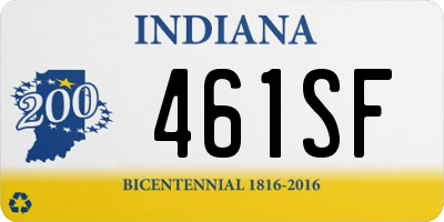 IN license plate 461SF