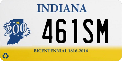 IN license plate 461SM