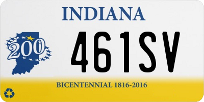 IN license plate 461SV