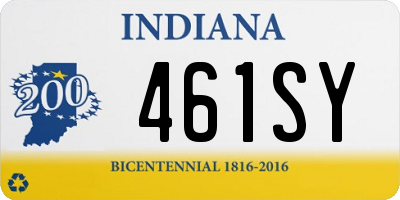 IN license plate 461SY