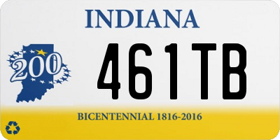 IN license plate 461TB