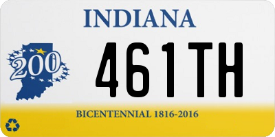 IN license plate 461TH
