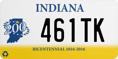 IN license plate 461TK