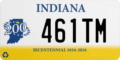 IN license plate 461TM