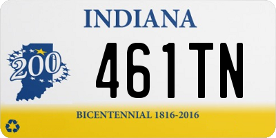 IN license plate 461TN