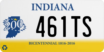 IN license plate 461TS