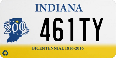 IN license plate 461TY