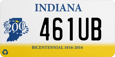 IN license plate 461UB