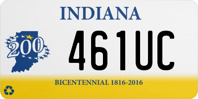 IN license plate 461UC