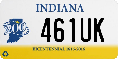 IN license plate 461UK