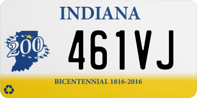 IN license plate 461VJ