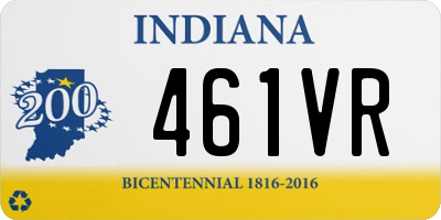 IN license plate 461VR