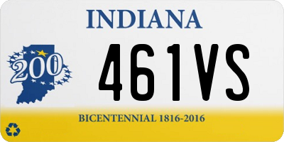 IN license plate 461VS