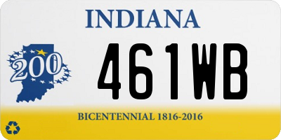 IN license plate 461WB