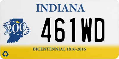 IN license plate 461WD