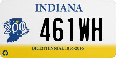 IN license plate 461WH