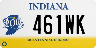 IN license plate 461WK