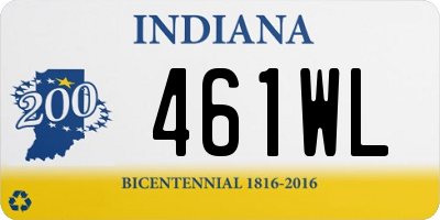 IN license plate 461WL