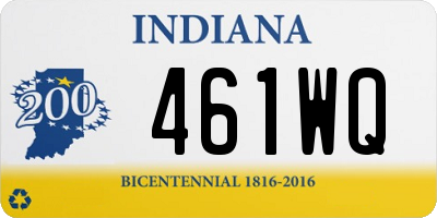 IN license plate 461WQ