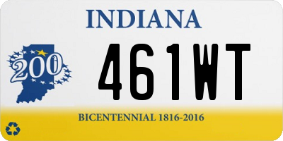 IN license plate 461WT