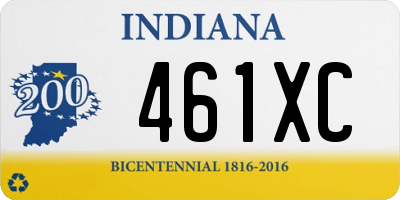 IN license plate 461XC